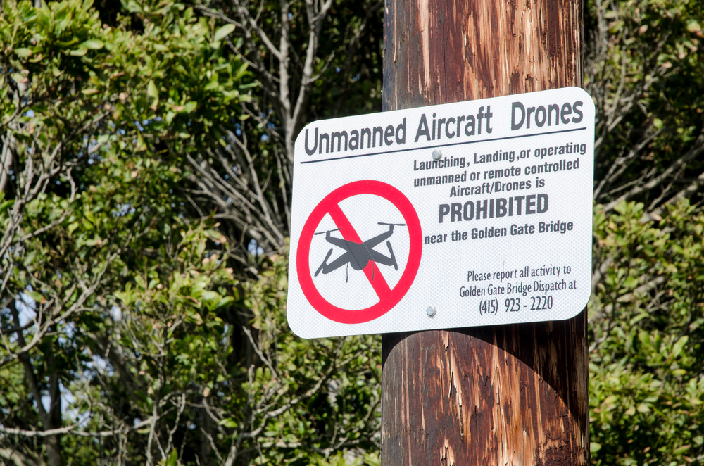 Unmanned,Aircraft,Drones,Prohibited,Near,Golden,Gate,Bridge